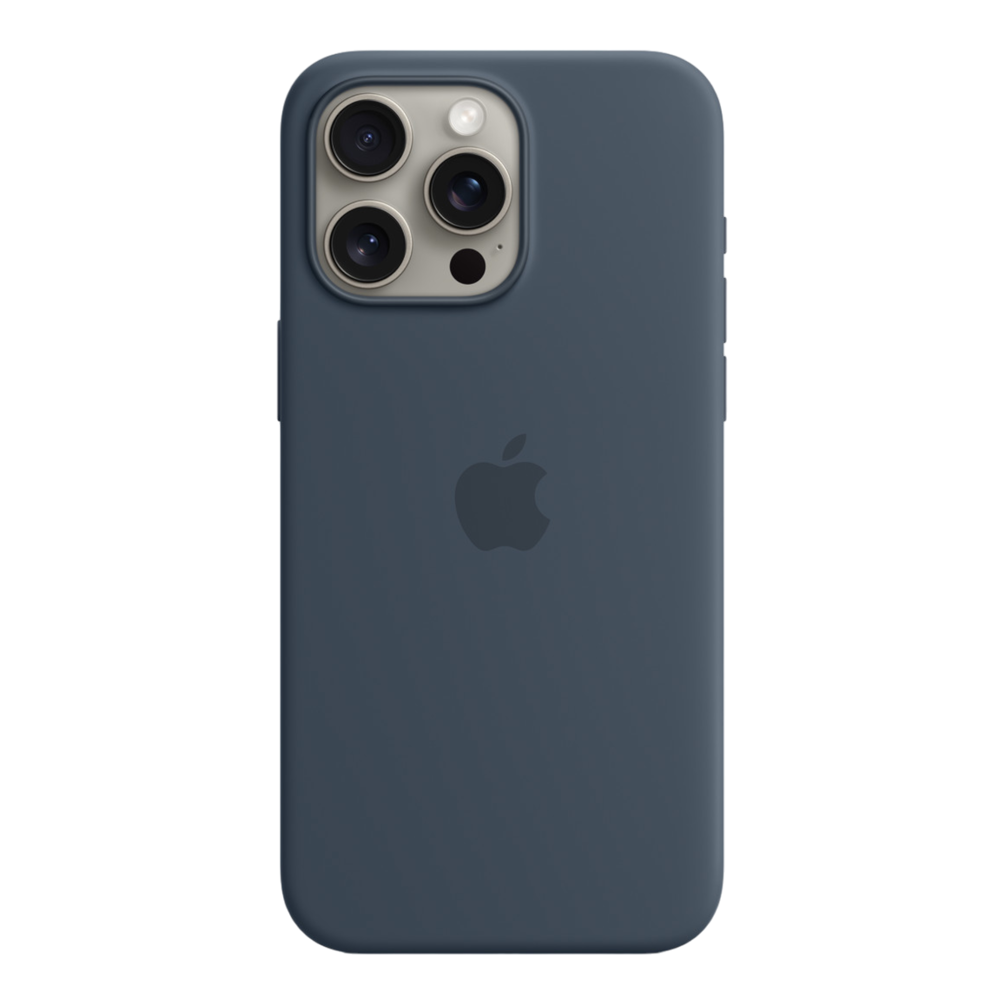 iPhone 15 Pro Max Silicone Case with MagSafe - Storm Blue - alAsil